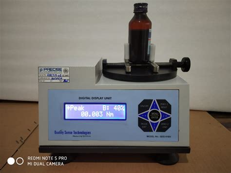 Touchscreen Bottle Cap Torque Tester distribute|quality control bottle machine.